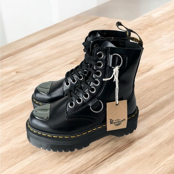 NEW Dr Martens Jadon Alt platform Moto boots black 7 - Picture 15 of 15